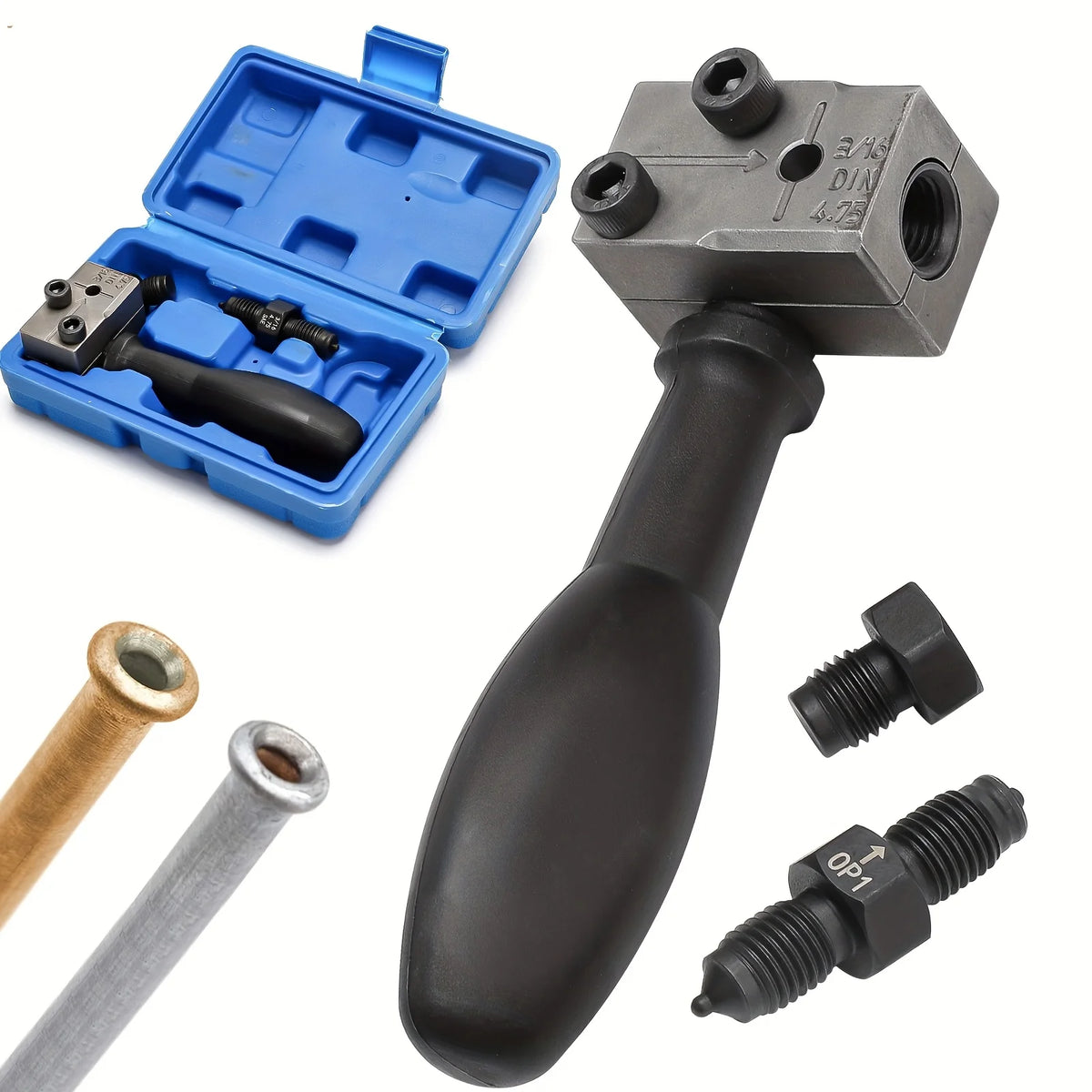3/16" Brake Line Flaring Tool Set | 45° SAE Double Flare Brake Line Flaring Tool QXL Default Title
