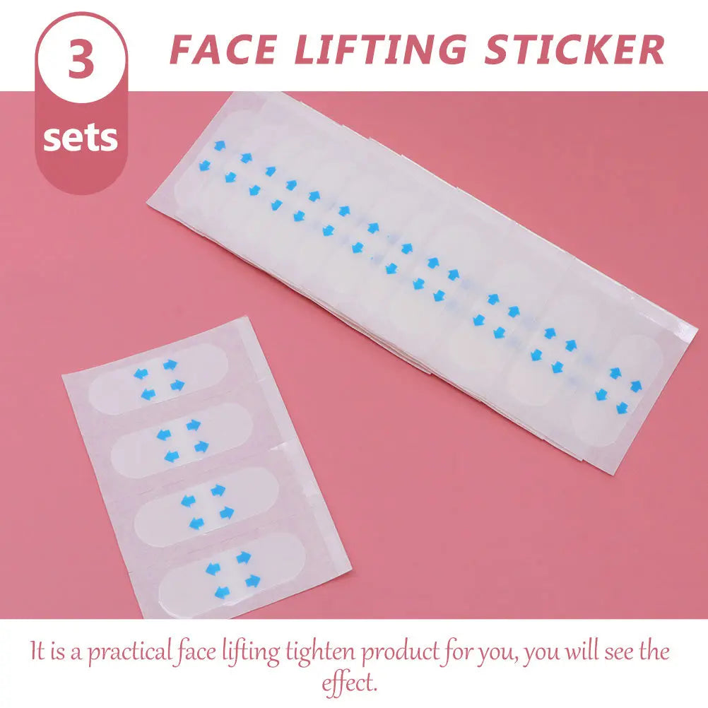 Invisible Face Lifting Tape 3-Set | V-Shape Jawline Patches Face Lifting Tape QXL