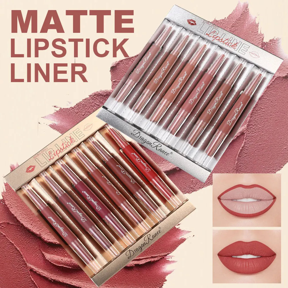 Dragon Ranee 2-in-1 Lipstick & Lip Liner Set | Matte Velvet Lip Liner & Lipstick Set QXL