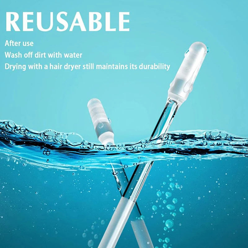 Silicone Sticky Ear Wax Removal Swabs | 24-Pack Ear Cleaning Swabs QXL