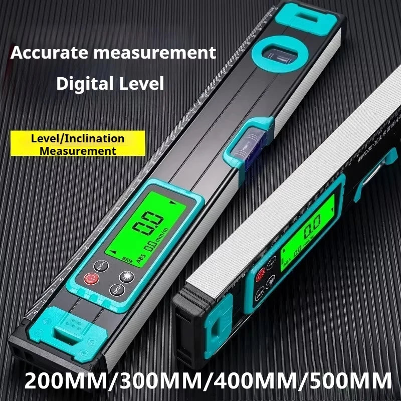 Digital Magnetic Level Ruler 200–500mm | LCD ±0.05° Precision Digital Level Ruler QXL