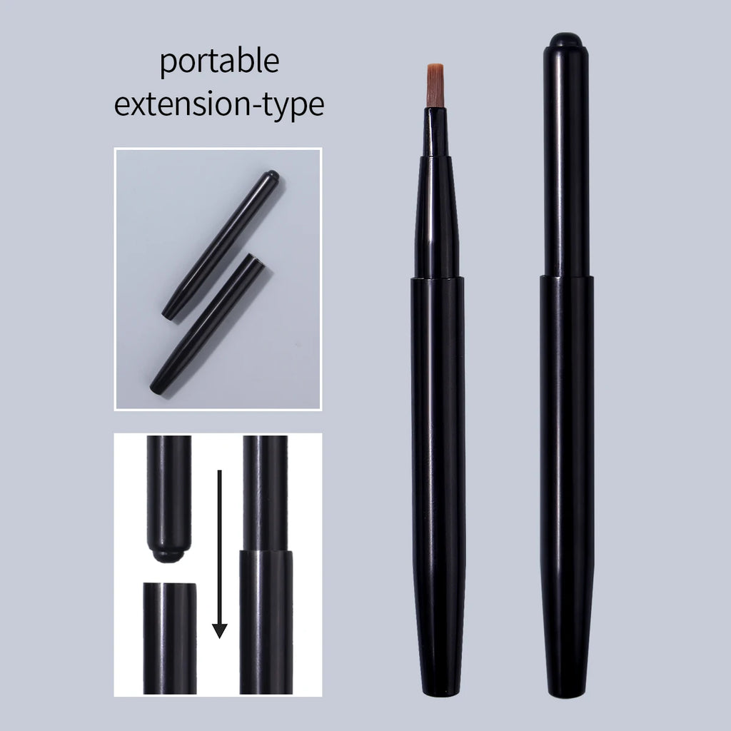 2-Pack Retractable Lip Brush | Travel Lip Liner Applicator Lip Makeup Brush QXL