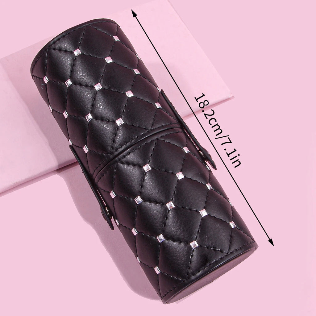 KOSSHOW Dustproof Waterproof Makeup Brush Holder Travel Case Makeup Brush Holder QXL black