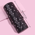 KOSSHOW Dustproof PU Makeup Brush Holder | Travel Storage Tube Makeup Brush Holder QXL black