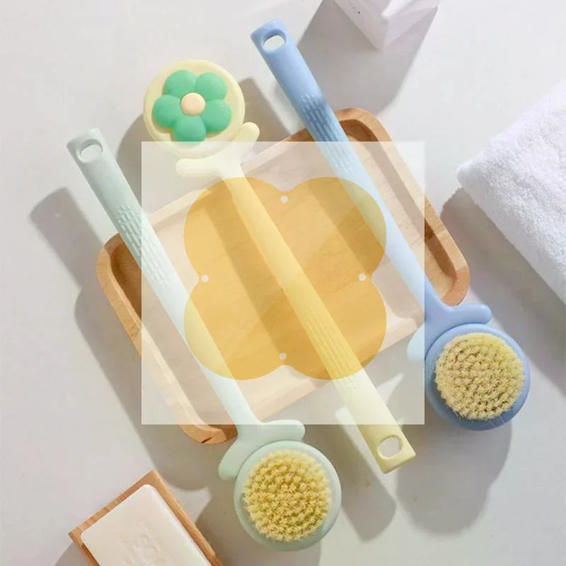 Long Handle Body Brush – Soft Bristle Back Scrubber & Exfoliator Body Bath Brush QXL