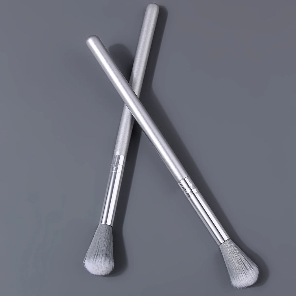 KOSSHOW 2-Pc Highlighter & Contour Brush Set | Soft Nylon Makeup Brush Set QXL