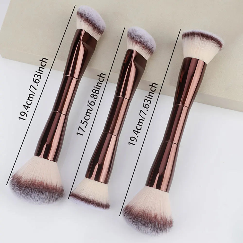 Double-Headed Makeup Brush | Foundation, Blush & BB Cream Makeup Brush QXL