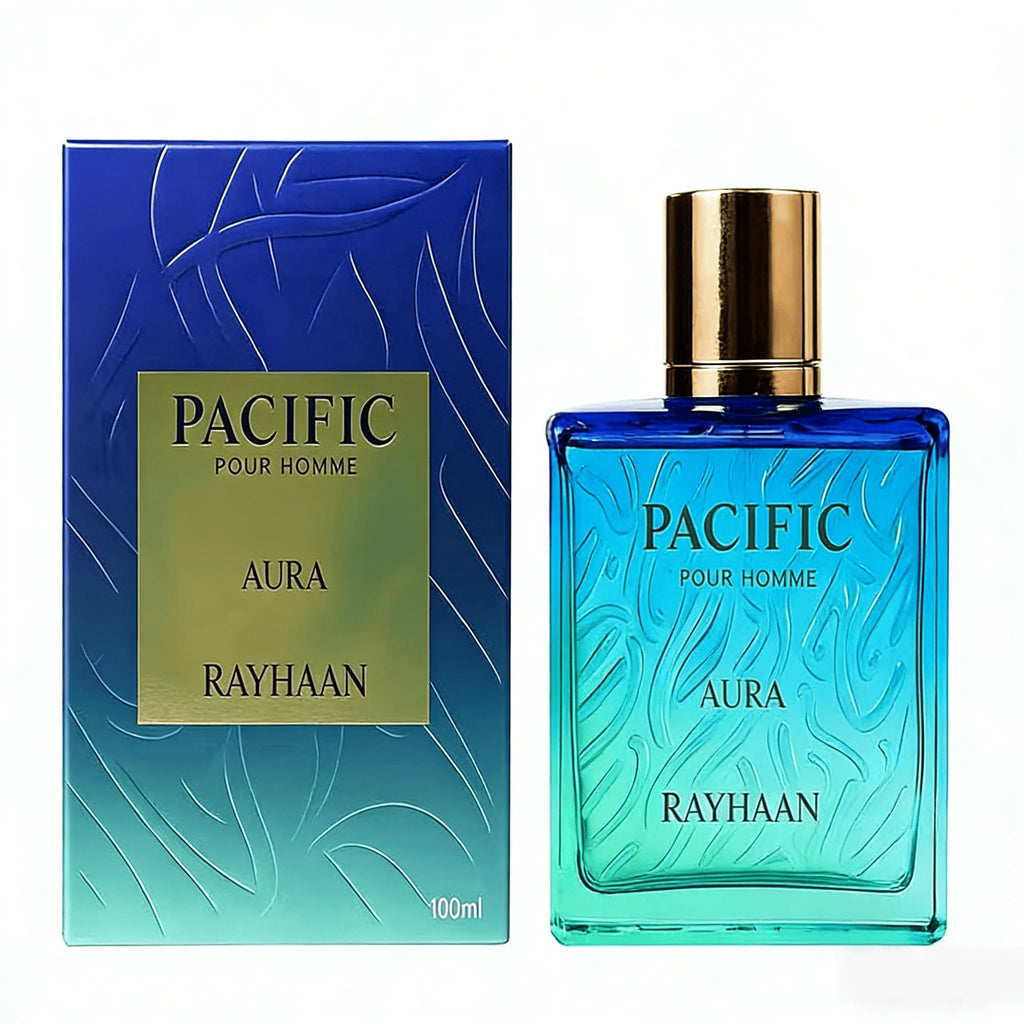 Rayhaan Pacific Aura Unisex Fragrance – Citrus Aquatic 100ml Unisex Perfume QXL United States