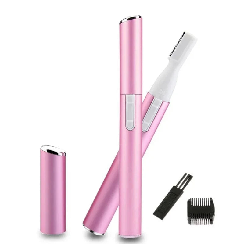 Mini Electric Eyebrow Trimmer & Facial Hair Remover | vvocci Electric Eyebrow Trimmer QXL 1pcs pink