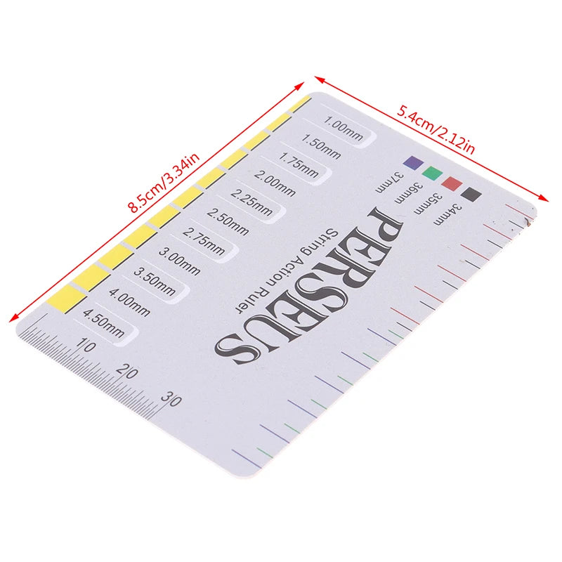 Guitar String Action Gauge Ruler | PVC Setup Tool Guitar Setup Tool QXL one size