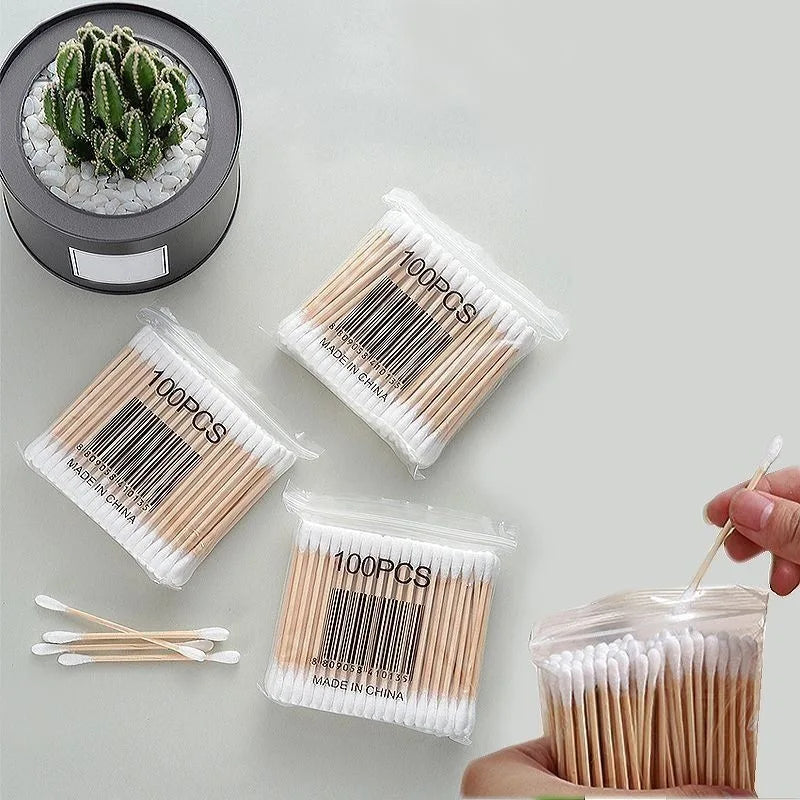 500-Pack Double-Ended Baby Cotton Swabs | 5 x 100 Pcs Baby Cotton Swabs QXL