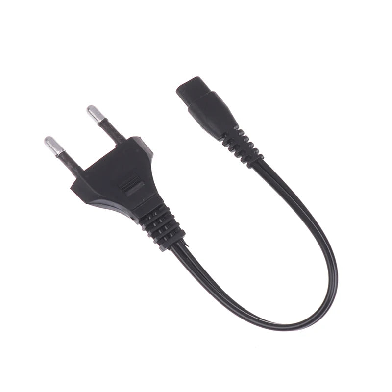 EU Plug Double-Hole Flashlight Charging Cable 220V/110V Flashlight Charger Cable QXL