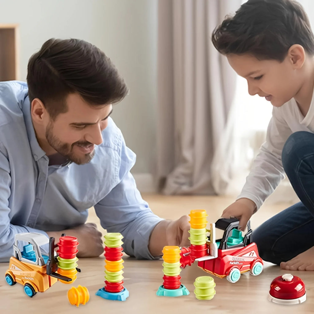 Engineer Forklift & Mine Truck Construction Toy | Ages 3–6 Construction Toy Set QXL