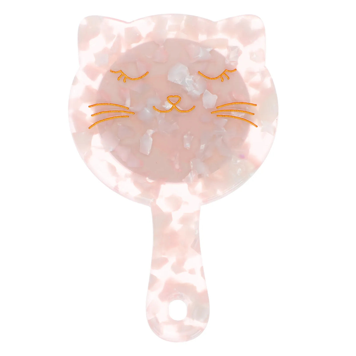 Marble Pattern Handheld Vanity Mirror | Retro Portable Travel Handheld Vanity Mirror QXL