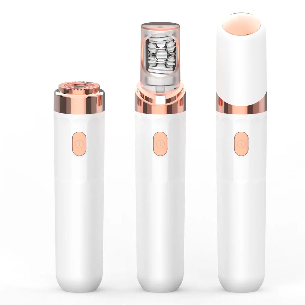 2-in-1 Facial Epilator & Trimmer | USB Rechargeable Hair Remover Facial Epilator QXL