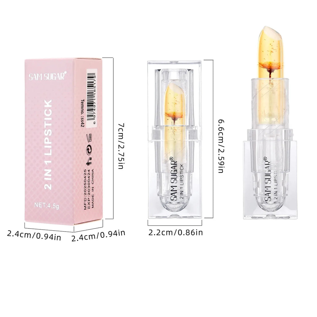 SAM SUGAR Gold Foil Color-Changing Lipstick & Lip Balm Color-Changing Lipstick QXL