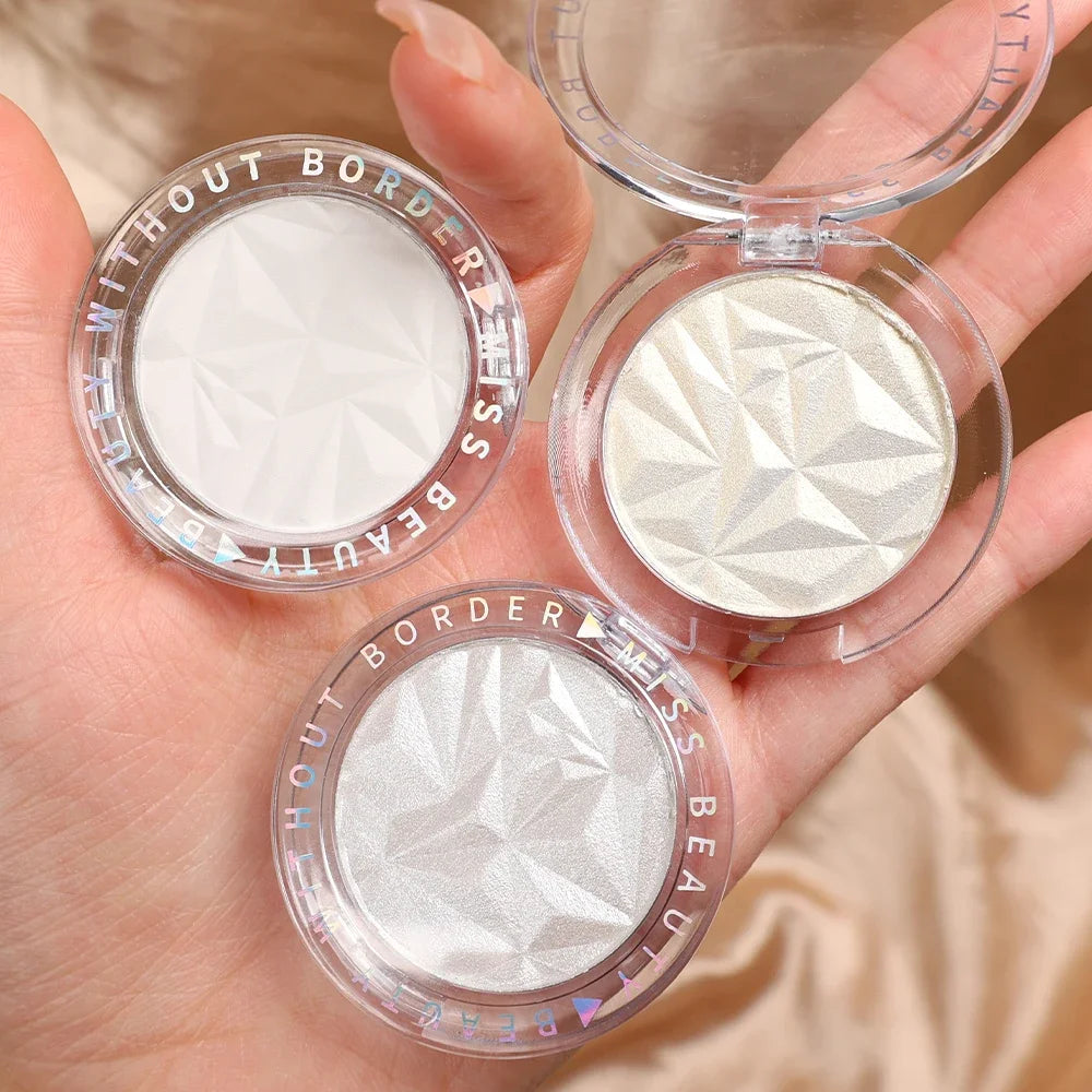 Shimmer Highlighter Powder Palette | Glow Face Contour Illuminator Highlighter Powder QXL