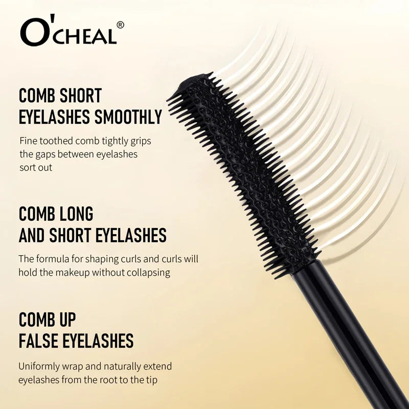 OCHEAL Gold Waterproof Lengthening Mascara – Curl Lock Volume Lengthening Mascara QXL