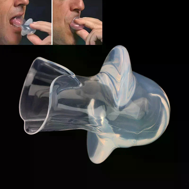 Silicone Anti-Snoring Tongue Retainer | Mouthpiece Device Anti-Snoring Mouthpiece QXL