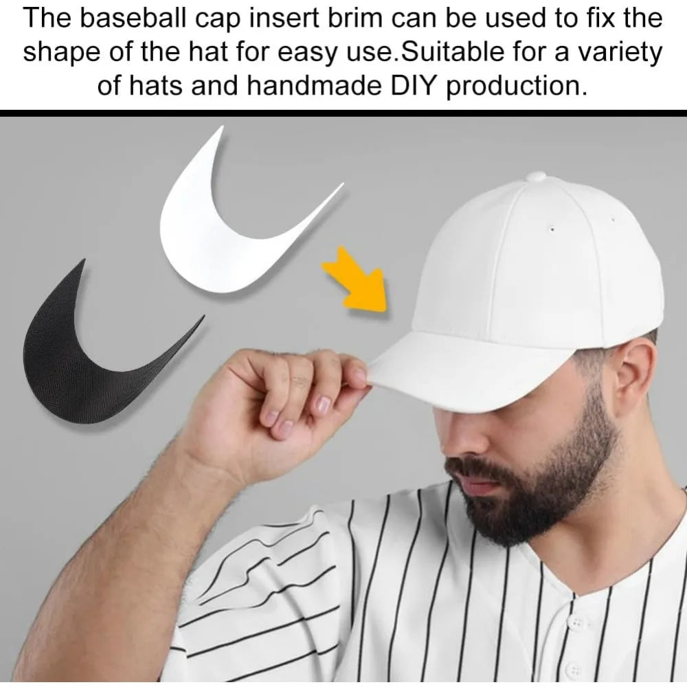 12-Pack Baseball Cap Brim Inserts | Hat Shaper Support Liners Hat Brim Inserts QXL
