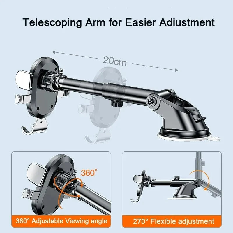 Universal 360° Car Phone Holder | Dashboard & Windshield Mount Car Phone Mount QXL