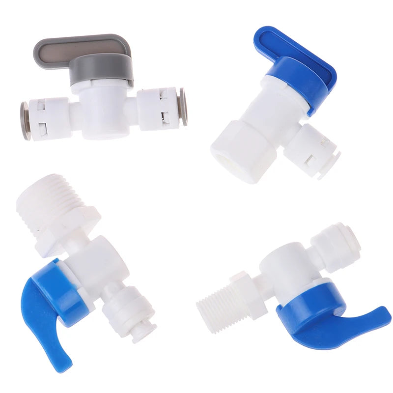 1/4" Ball Valve Inline Tap | Quick Connect Push Fit RO Filter Inline Ball Valve QXL
