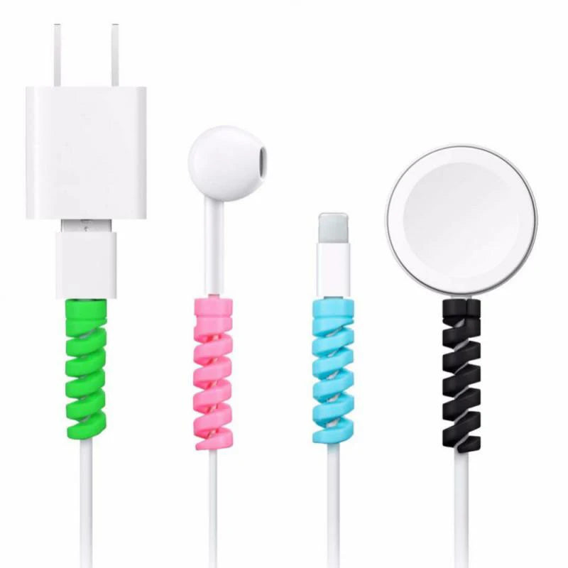 USB Cable Protector & Wire Organizer | Cord Sleeve & Ties Cable Management Set QXL