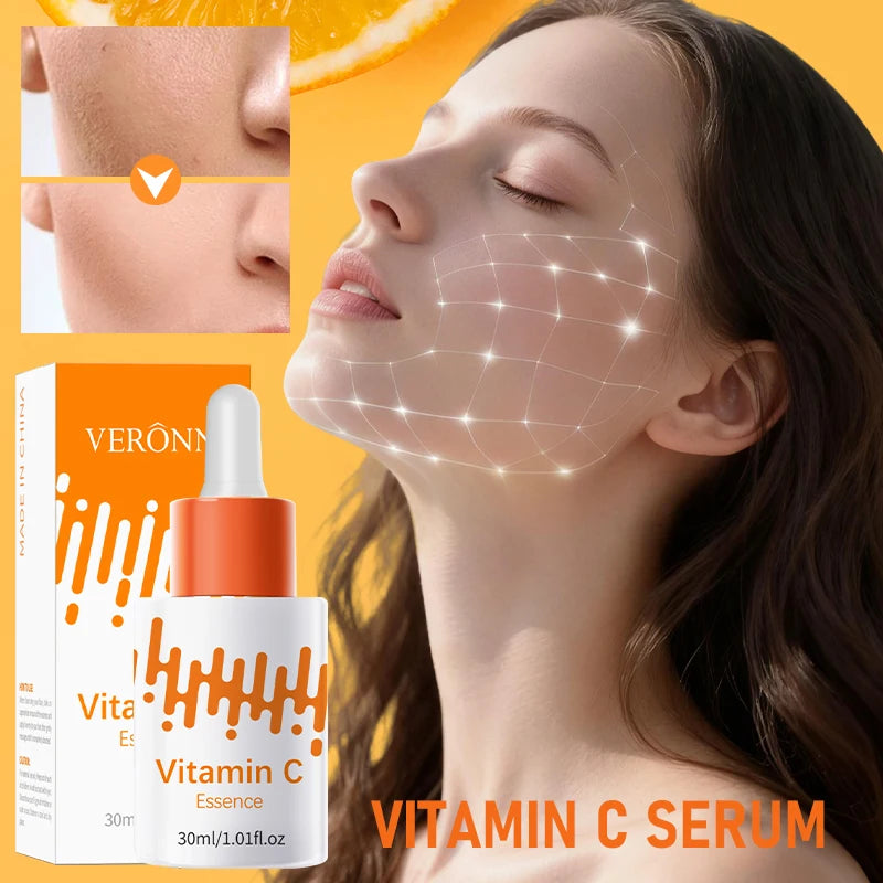 Vitamin C Brightening Face Serum – Hydrating & Fine Line Care Vitamin C Face Serum QXL