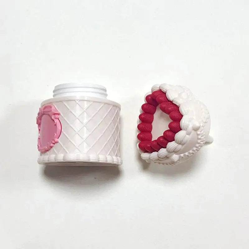 5g Cake Design Refillable Lip Gloss Jar | DIY Makeup Container Lip Gloss Container QXL White