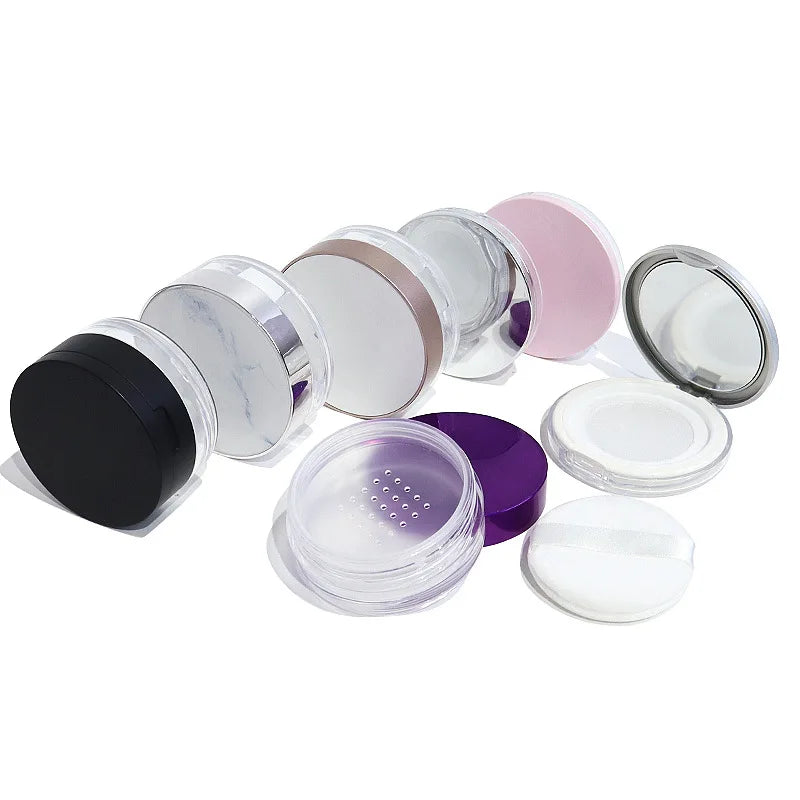Travel Loose Powder Jar with Sifter | 5g–20g Makeup Container Powder Sifter Jar QXL