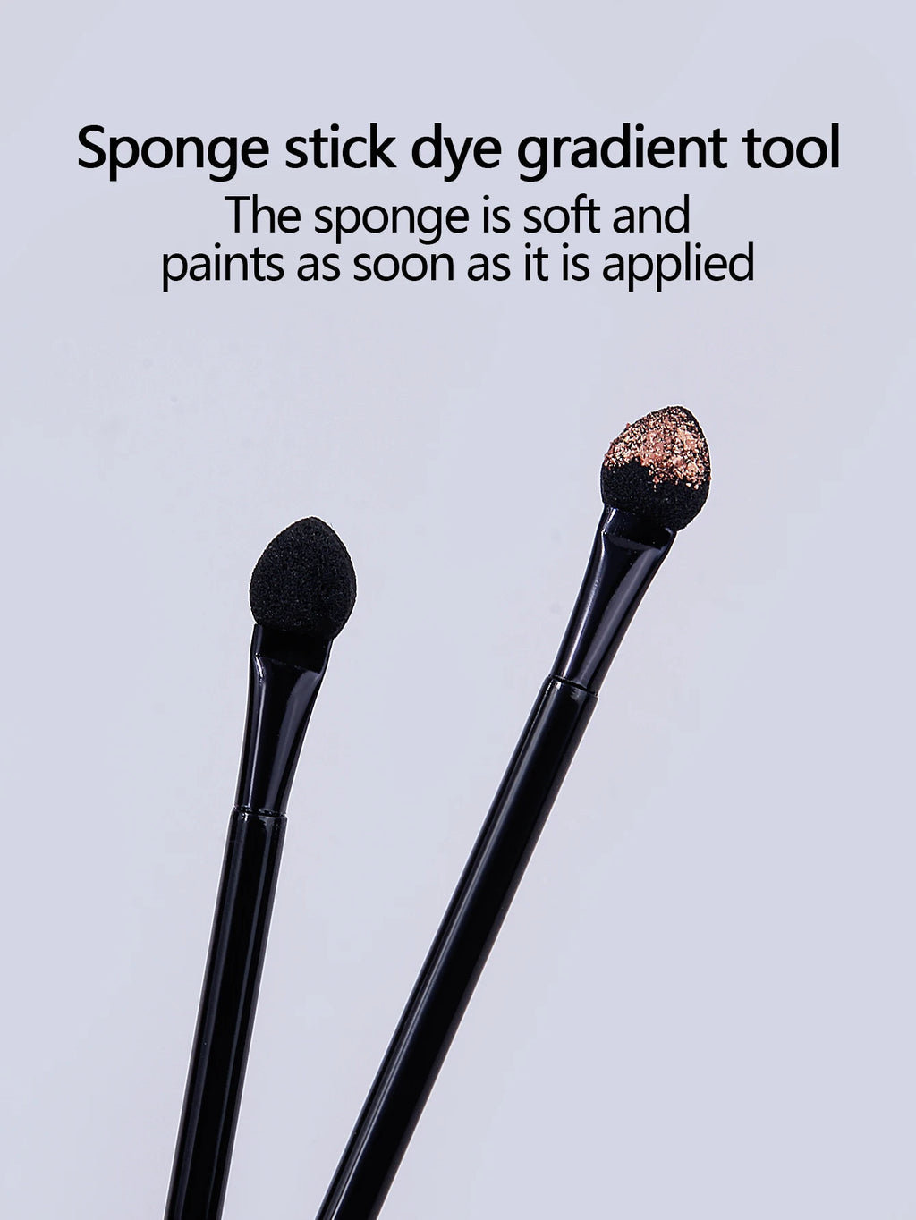 Double-Headed Sponge Stick for Aurora Mirror Chrome Nail Powder Nail Art Applicator QXL