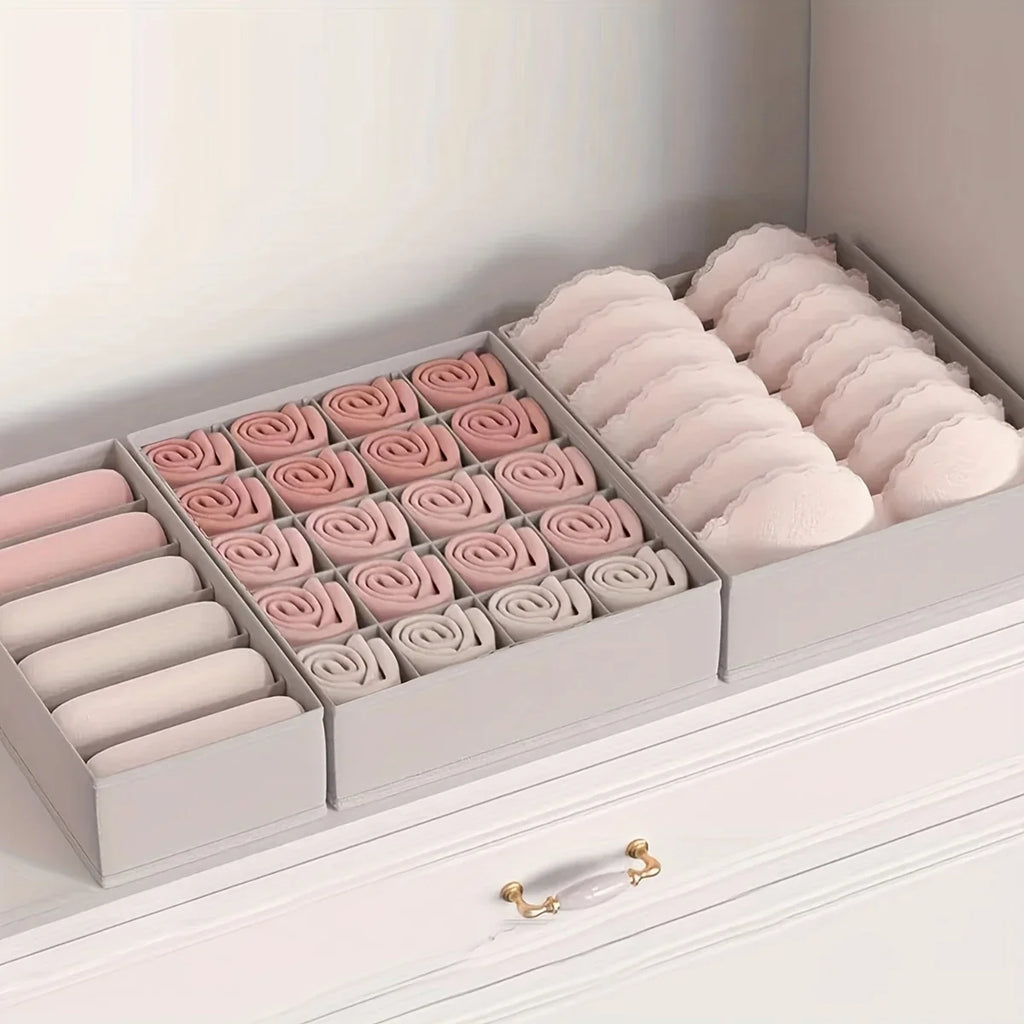 Multi-Compartment Underwear Organizer – Bras, Socks & Panties Drawer Organizer QXL