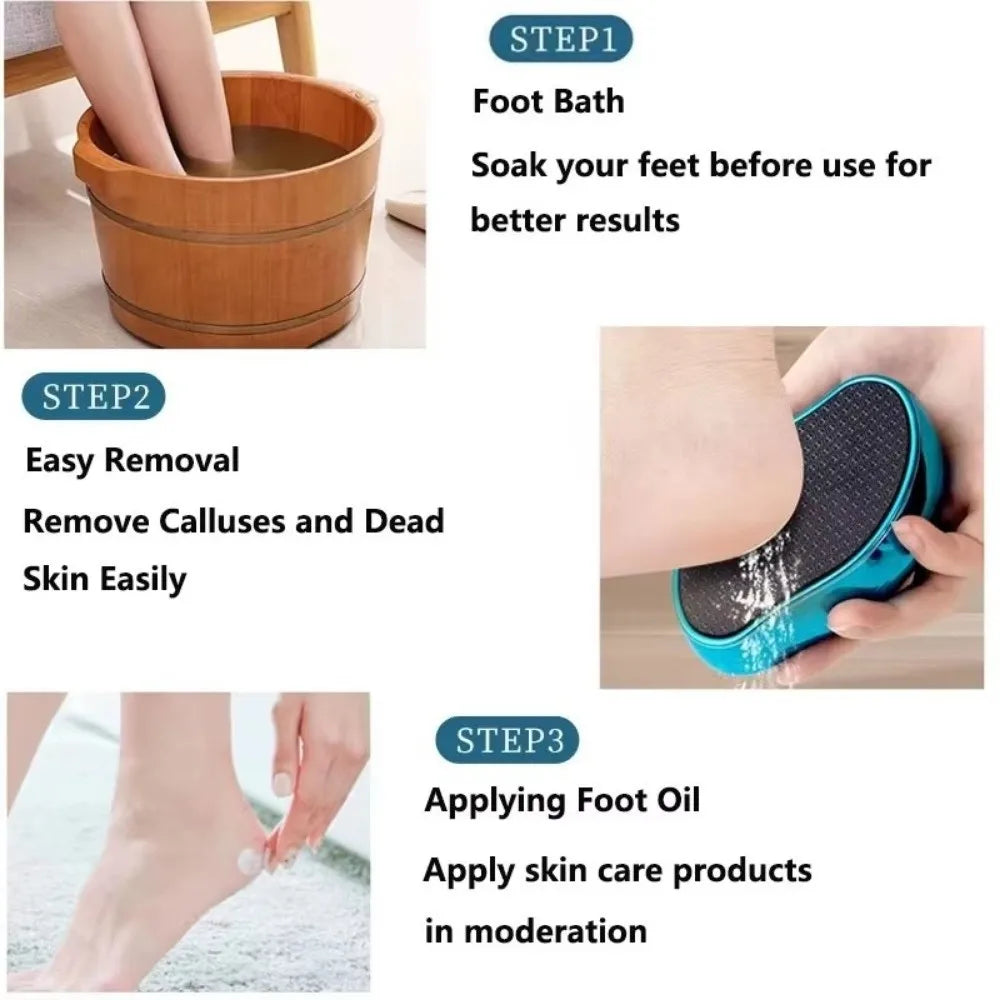 Nanoglass Oval Foot File & Callus Remover | Heel Scrubber Foot File QXL