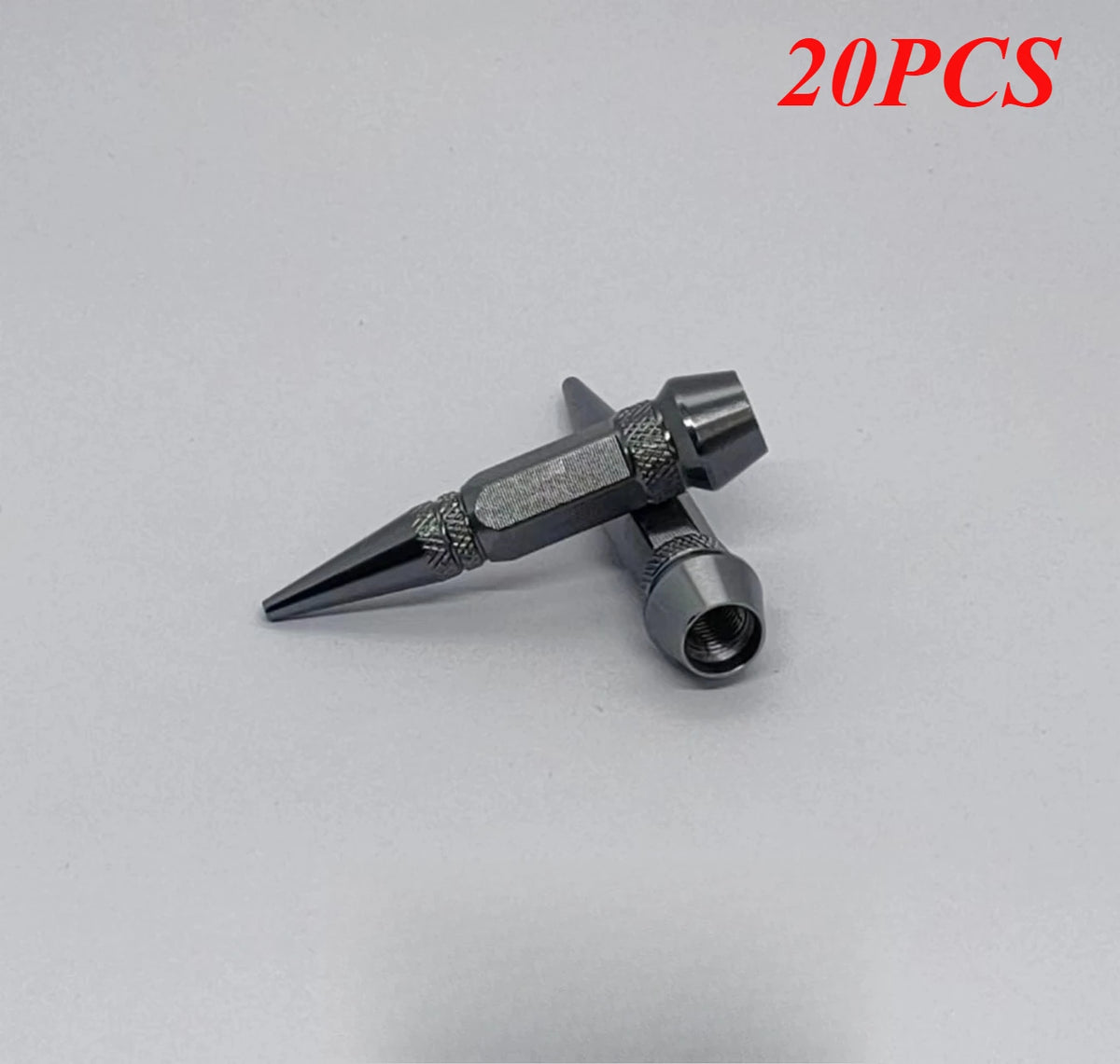 60mm Aluminum Spike Valve Stem Caps | Schrader US Thread Valve Stem Caps QXL Dark Grey 20PCS