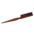 Ergonomic Teasing Brush & Parting Comb | Cherry Wood Handle Teasing Brush Comb QXL A