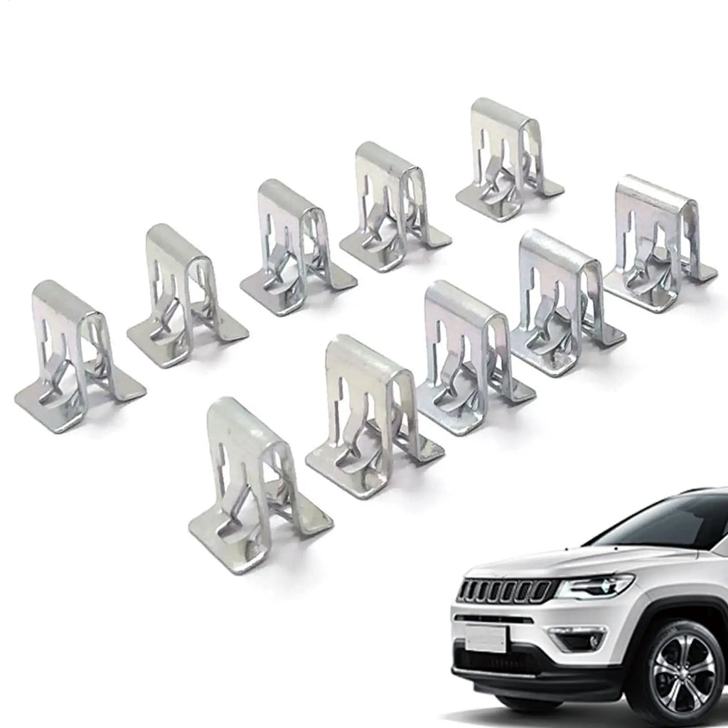 10-Pack Car Dashboard Trim Clips | Metal Retainer Fasteners Auto Trim Fasteners QXL