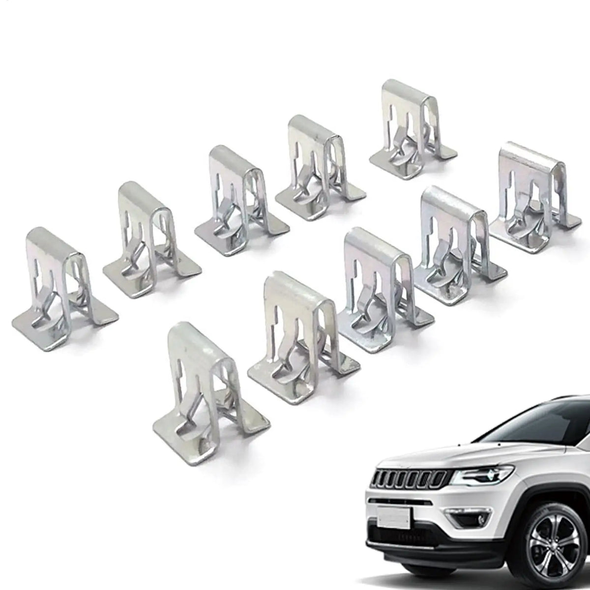 10-Pack Car Dashboard Trim Clips | Metal Retainer Fasteners Auto Trim Fasteners QXL