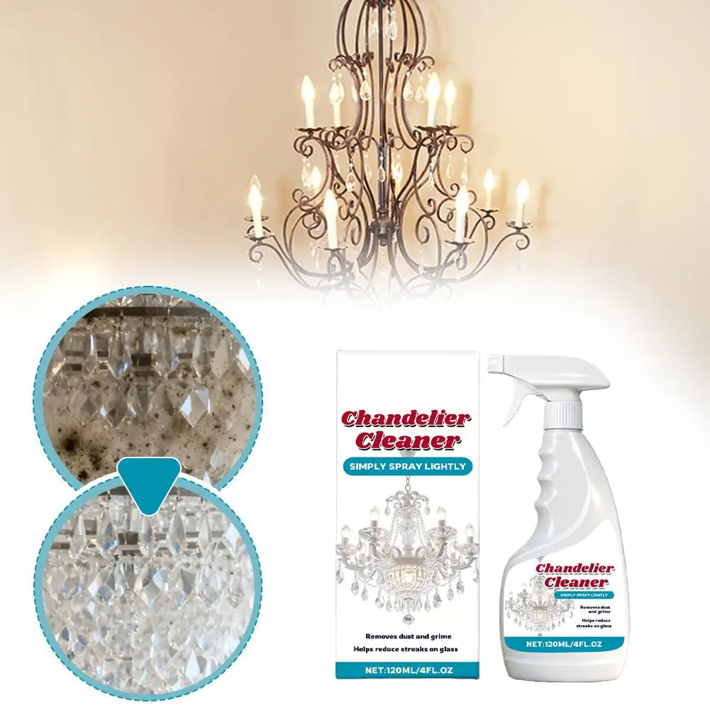 Crystal Chandelier Cleaner Spray – Streak-Free 120ml Chandelier Cleaner Spray QXL