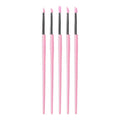 5-Pack Silicone Nail Art Brushes | 3D UV Gel Sculpting Pen Set Nail Art Brush Set QXL Pink