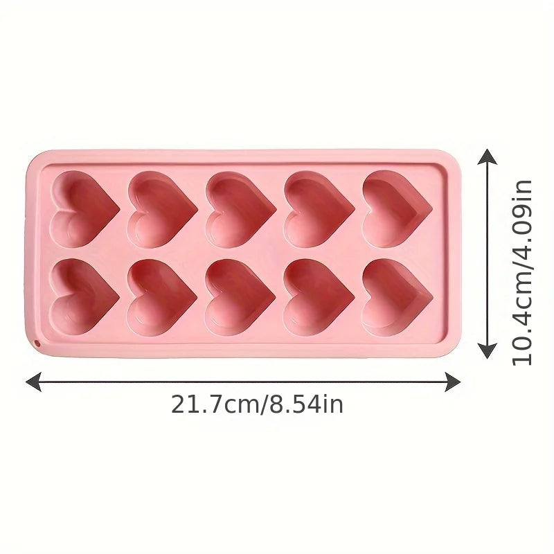 Silicone Heart Ice Cube Tray | Chocolate, Candy & Pudding Mold Silicone Ice Mold QXL