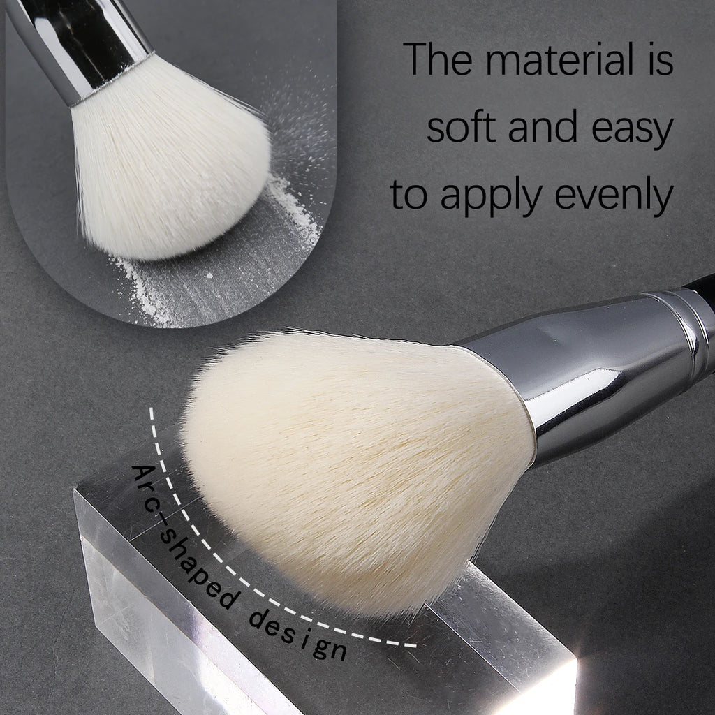 KOSSHOW Large Soft Blush & Contour Brush – Wooden Handle Makeup Blush Brush QXL