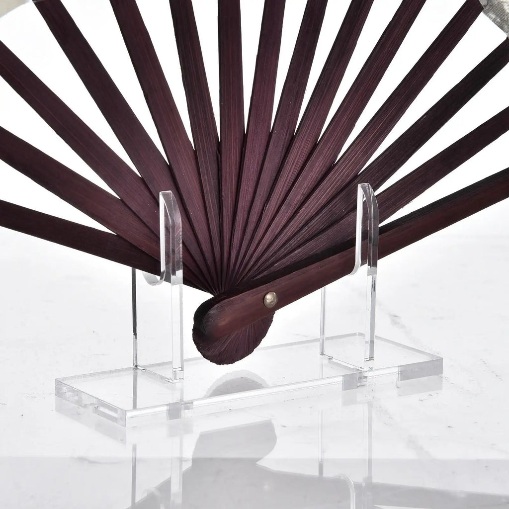 Acrylic Folding Fan Display Stand | Clear Japanese Fan Holder Fan Display Stand QXL