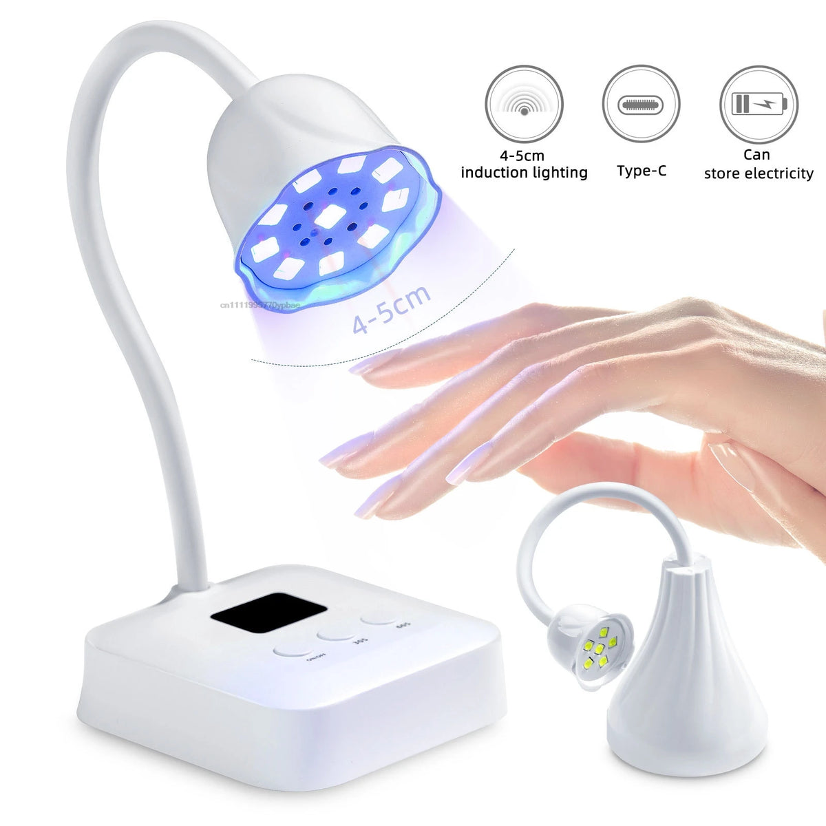 Portable USB UV LED Nail Lamp | Japanese Lotus Gel Dryer UV LED Nail Lamp QXL