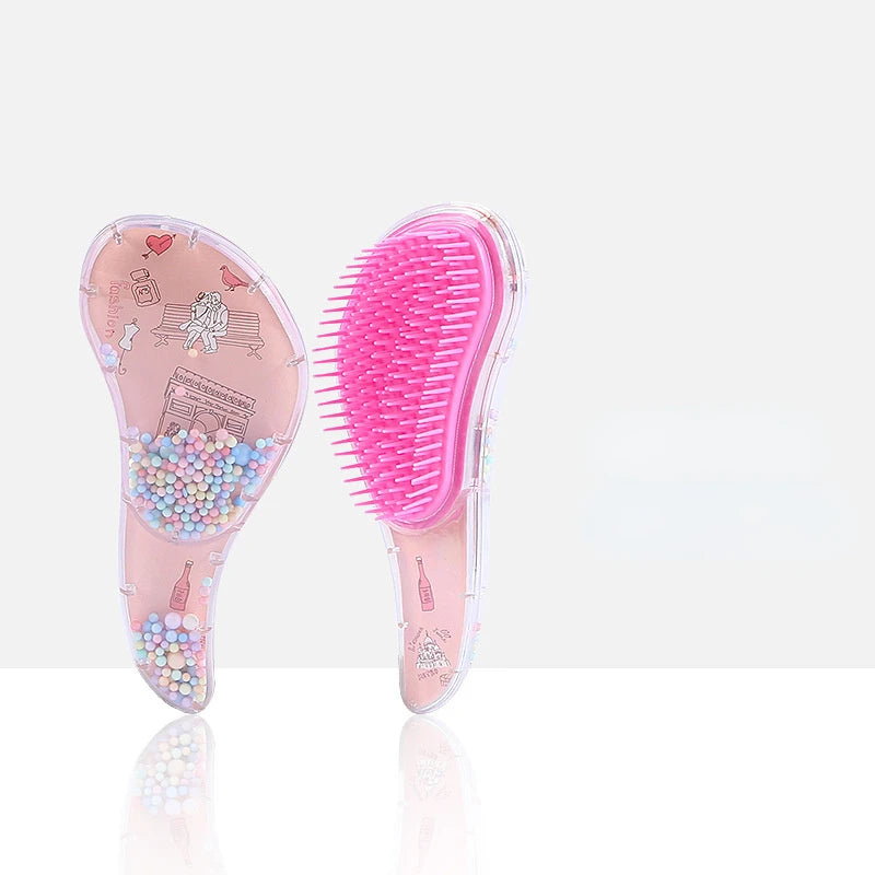 Unicorn Anti-Static Detangling Massage Hair Brush – Pink Detangling Hair Brush QXL NO.1