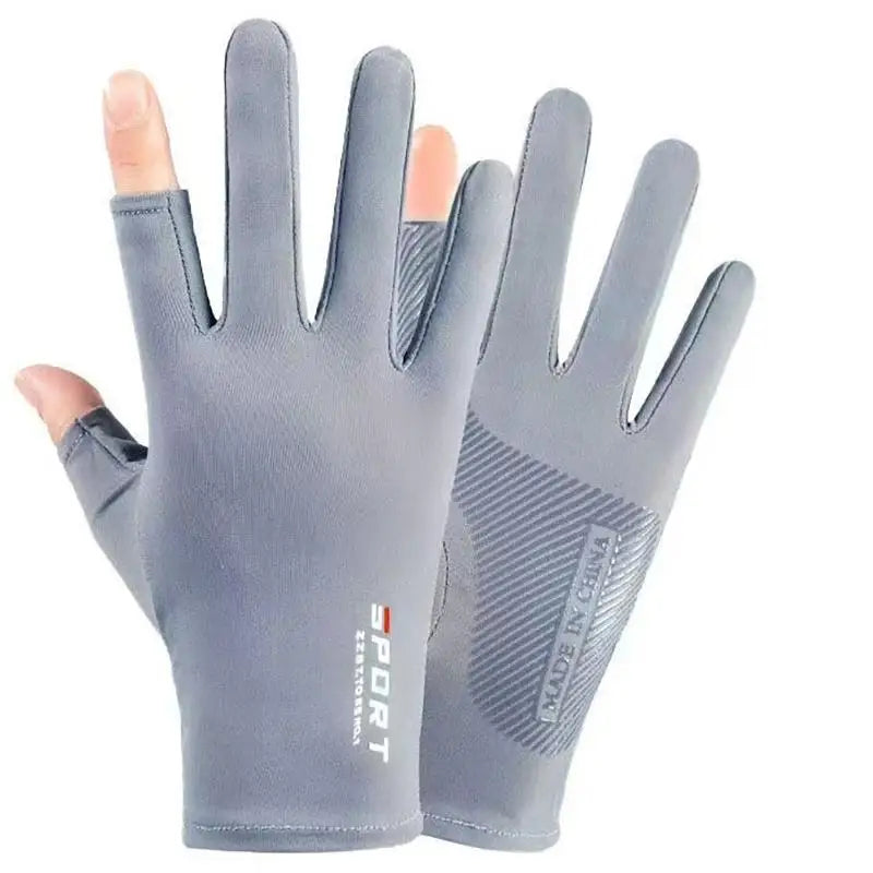 Women's UPF Sun Protection Gloves | Touchscreen & Non-Slip Sun Protection Gloves QXL Gray