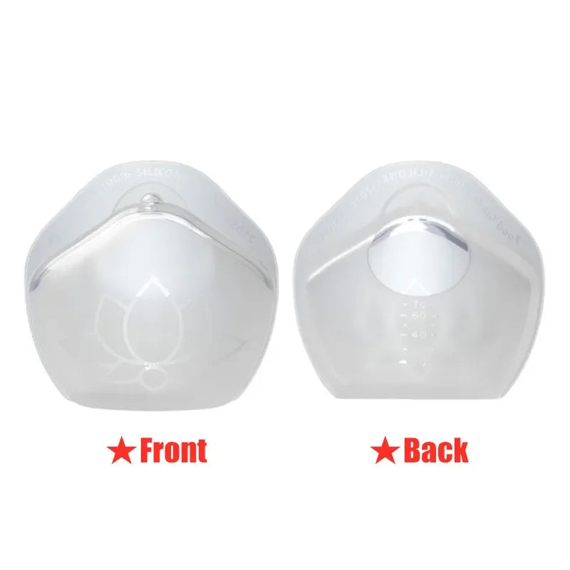70mL Wearable Silicone Breast Milk Collector | Reusable Nursing Cup Breast Milk Collector QXL B291Transparent-1Pcs