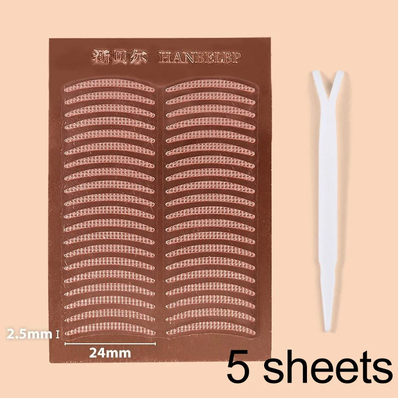 Invisible Double Eyelid Tape Stickers | Natural Look 5-Sheet Eyelid Tape Stickers QXL Crescent moon style