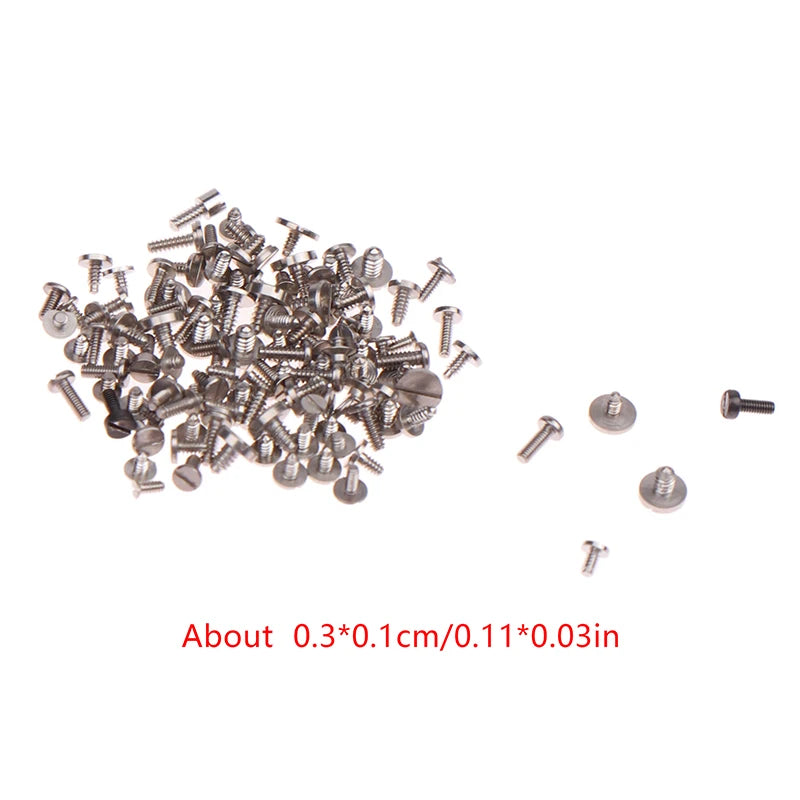 100-Pack Mixed Precision Watch Screws | Watchmaker Repair Set Watch Repair Screws QXL