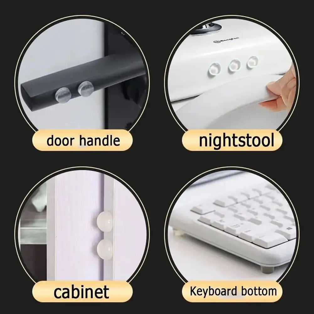 200-Pack Clear Silicone Keyboard Bump Dots | Nail-Friendly Keyboard Bump Dots QXL