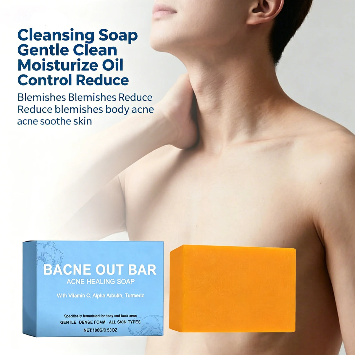 Cleansing Bar Soap – Brighten, Moisturize & Oil Control Cleansing Bar Soap QXL